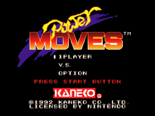 Power Athlete title screen for Super Famicom